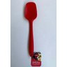 Kit 5 Utensílios De Silicone Colher Vazada Raspador Concha Espatula - Vermelho - 5