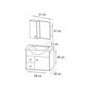 Ver mais imagens de Conjunto para Banheiro Crystal Suspenso - Fabribam Gabinetes