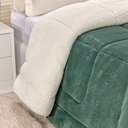 Ver imagem 2 de Edredom Coberdrom Fenix Queen Sherpa e manta - Esmeralda Casa Show Enxovais