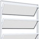 Ver imagem 3 de Janela Basculante sem Grade Riobras Alumínio 80x60cm