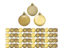 Ver imagem 2 de Kit 48 Bolas Natal Mista Gliter, Fosca e Lisa Dourada 5cm - Rio Master