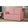 Sofa 2 Lugares Pequeno Confortavel 1,40m Berlim Bellamado:rose - 4