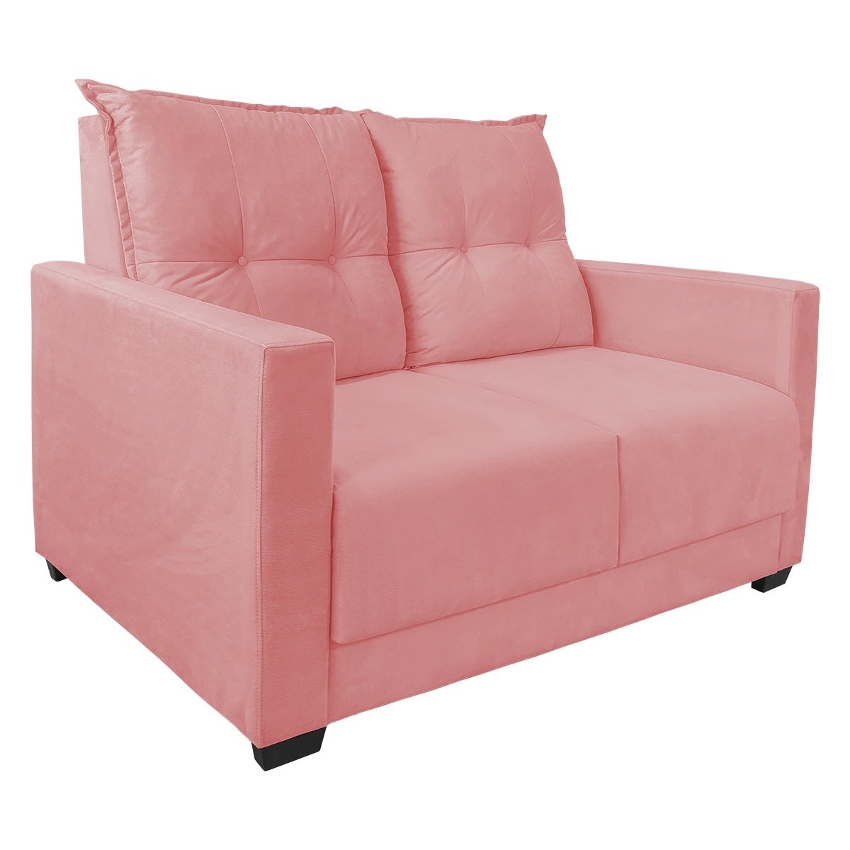 Sofa 2 Lugares Pequeno Confortavel 1,40m Berlim Bellamado:rose - 1