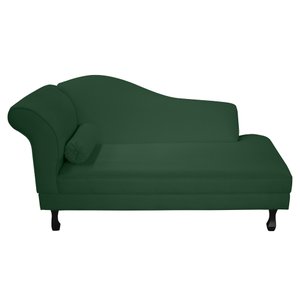 Recamier Divã Dubai 140 cm Braço Direito Verde Escuro