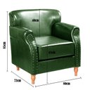Ver imagem 3 de Poltrona Chesterfield Classica Londres Cadeira Luxo Retrô