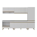 Ver imagem 6 de Cozinha Modulada Completa Compacta 5 Pçs com Balcão para Cooktop Veneza Multimóveis MP2270