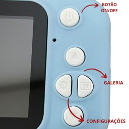 Câmera Fotográfica e Vídeo Digital Infantil Mini Criança Foto Importway Bw169 - 4