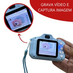 Câmera Fotográfica e Vídeo Digital Infantil Mini Criança Foto Importway Bw169 - 6