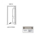 Ver imagem 4 de Porta de Giro Madeira Duraplac 215x85cm Batente de Aço 12cm Riobras