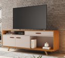 Ver imagem 1 de Rack para Tv até 65'' Polegadas Impar Jcm Móveis Cinamomo/off White