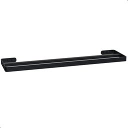 Porta Toalha Duplo Toalheiro Suporte Banheiro Preto Max - 2