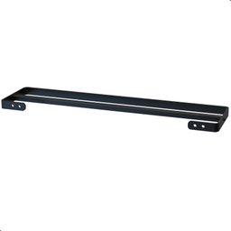 Porta Toalha Duplo Toalheiro Suporte Banheiro Preto Max - 5