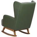 Ver imagem 7 de Poltrona de Amamentação Balanço Base Nina Liz D02 Couríssimo Tramado Verde C-296 C-120 - Lyam Decor