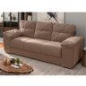 Sofá Mamflex 1025 Londrina 3 e 2 lugares em tecido veludo Choco - 5