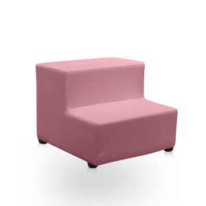 Escada Estofada Escadinha 2 Degraus para Pet Gato Cachorro Subir no Sofá Cama Quarto e Sala Luxo Sue