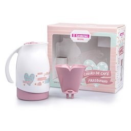 Bule Garrafa Térmica - 700ml e 1 Suporte Filtro - Cheiro de Café - Rosa - Sanremo - 2