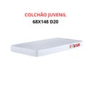 Ver imagem 1 de Colchão Infantil 68x148 Espuma Firme D20 Branco para Mini Cama Criança Sono Confortável Macio
