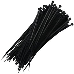 Kit 50 Abraçadeira Nylon Enforca Gato Preta 250x7,6mm - Starfer - 1