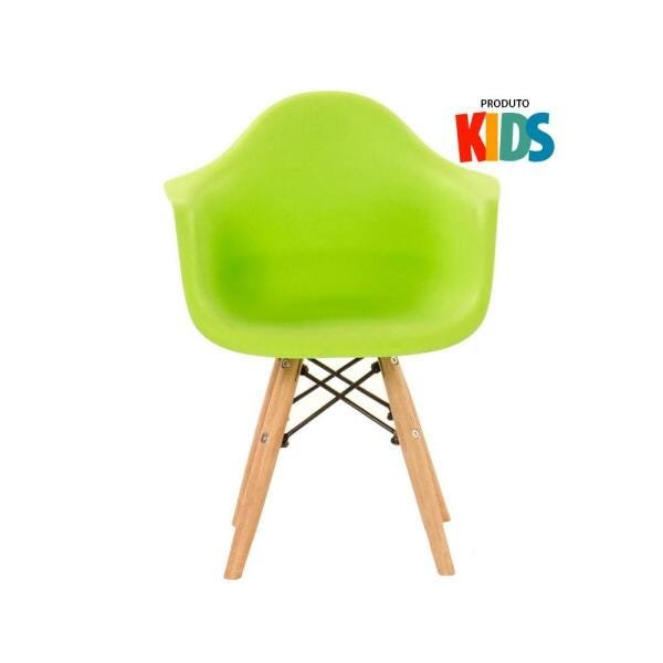 Cadeira infantil Eames Junior com apoio de braços - Kids - Verde limão - 2