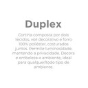 Ver imagem 6 de Cortina Duplex Valencia Barrada Voil com Forro 3,00m x 2,30m Branco Bella Janela