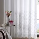 Ver imagem 2 de Cortina Duplex Valencia Barrada Voil com Forro 3,00m x 2,30m Branco Bella Janela