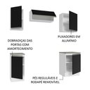 Ver imagem 5 de Armário de Cozinha Compacta 180cm Branco/Preto Glamy Madesa 12