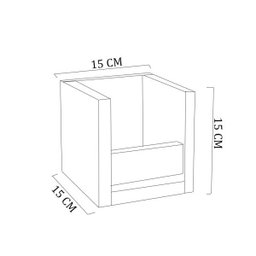 Suporte Álcool em Gel Preto Em Mdf - 4
