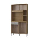 Ver imagem 4 de Armário para Cozinha Kit Duda 90 Cm Damasco Ripado Off White- Poquema