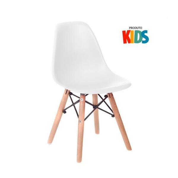 Kit 4 Cadeiras Infantil Eames Eiffel Junior - Kids - Branco - 2