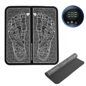 Tapete Massageador Eletrico De Pes Pernas Relaxante Muscular Reflexogia Alivia Dores Tensao Estresse