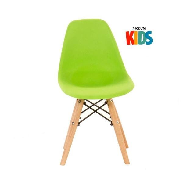 Kit 4 Cadeiras Infantil Eames Eiffel Junior - Kids - Verde Limão - 3
