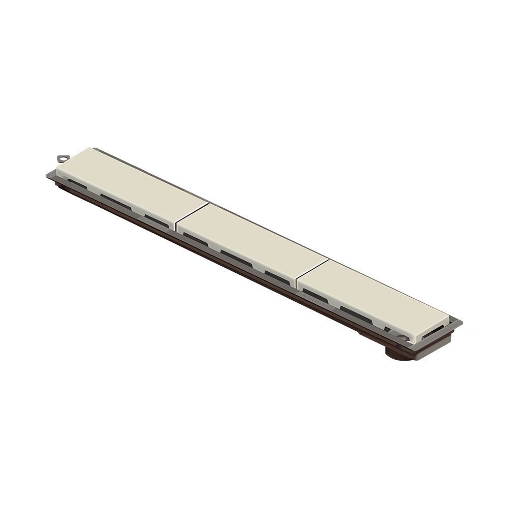 Ralo Linear Novii Seco 4230 75cm Saída na Extremidade com Tampa Bege Bege 4230 - 1