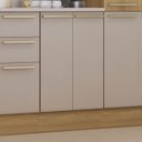 Ver imagem 5 de Balcão de Cozinha com Tampo 60cm 2 Portas Freijó/cinammon L01 - Mpozenato