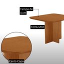 Ver imagem 3 de Conjunto de Jantar Olimpia 4 Lugares Tampo MDF Cadeiras Lorena em Linho Grafite e Naturalle Moderna