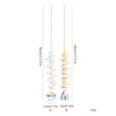 Ver imagem 3 de Pingente Espiral Rotativo Gota Coração Jardim Decoração:gota