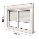 Ver imagem 4 de Janela com Persiana Integrada Automatizada Branca 150x120 cm