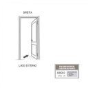 Ver imagem 4 de Porta de Aço Duraplac 215x75cm Batente de Aço 12cm Riobras