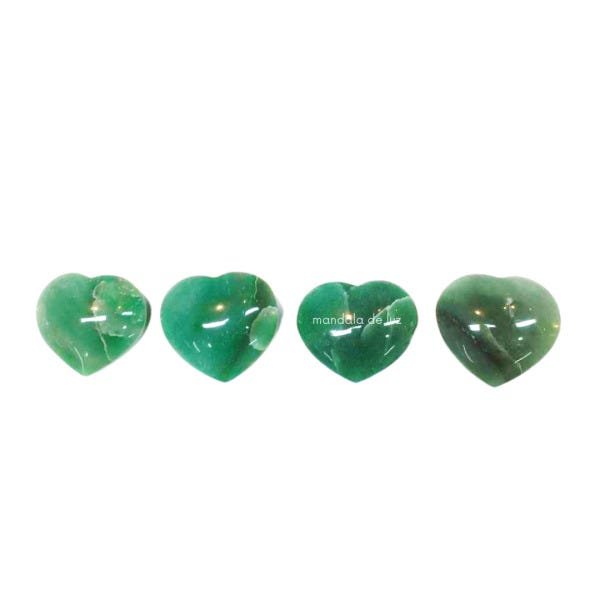 Coração de Cristal Natural de Quartzo Verde - 5