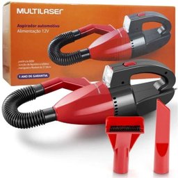 Kit Aspirador De Pó Automotivo 12V Vermelho Multilaser + Tornador - 5 Kit Aspirador De Pó Automotivo 12V Vermelho Multilaser + Tornador - 5