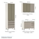 Ver imagem 5 de Cozinha Completa Modulada 8 Peças Vidro Reflecta, Paneleiros Armários e Balcões Linea Luciane Móveis