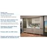 Cozinha Completa Modulada 8 Peças Vidro Reflecta, Paneleiros Armários e Balcões Linea Luciane Móveis - 7