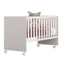 Ver imagem 2 de Berço Simples Reto Doce Sonho c/ Rodízios Qmovi Branco