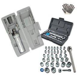 Jogo Kit Chave De Impacto 1/2 Bits E Soquete Mtx 48 Peças - 1