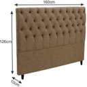 Ver imagem 3 de Cabeceira Queen Size Embaixatriz Linho para Colchão Box 158cm Simbal