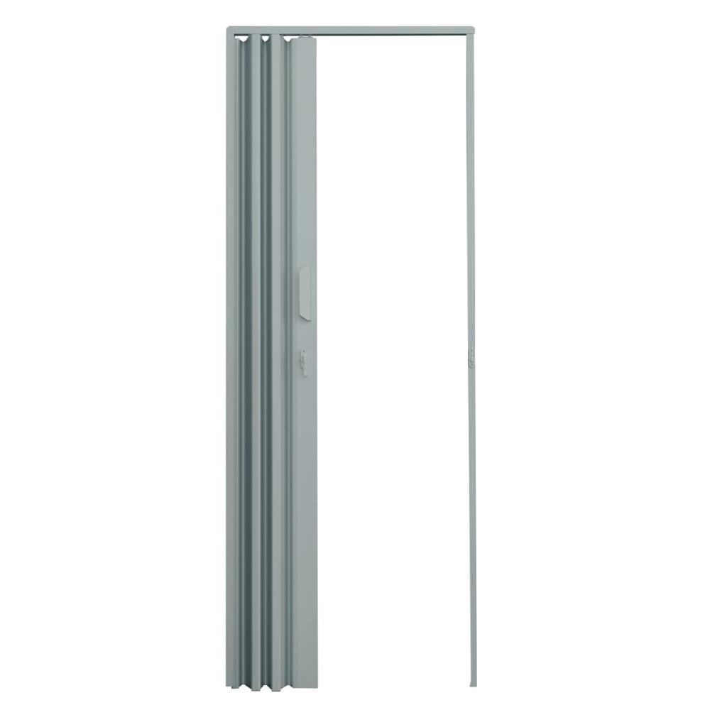 Porta Sanfonada de PVC 135x210cm Zapinplast - Cinza - 2
