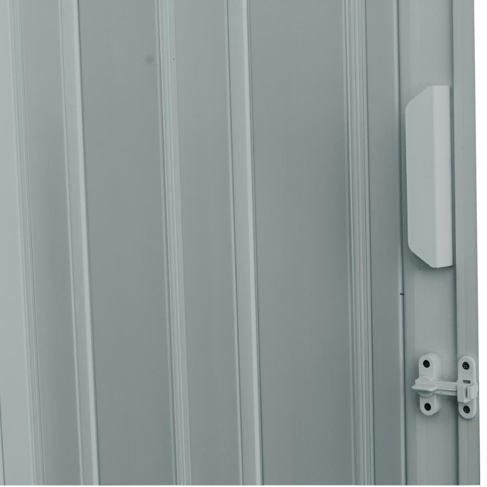 Porta Sanfonada de PVC 135x210cm Zapinplast - Cinza - 5