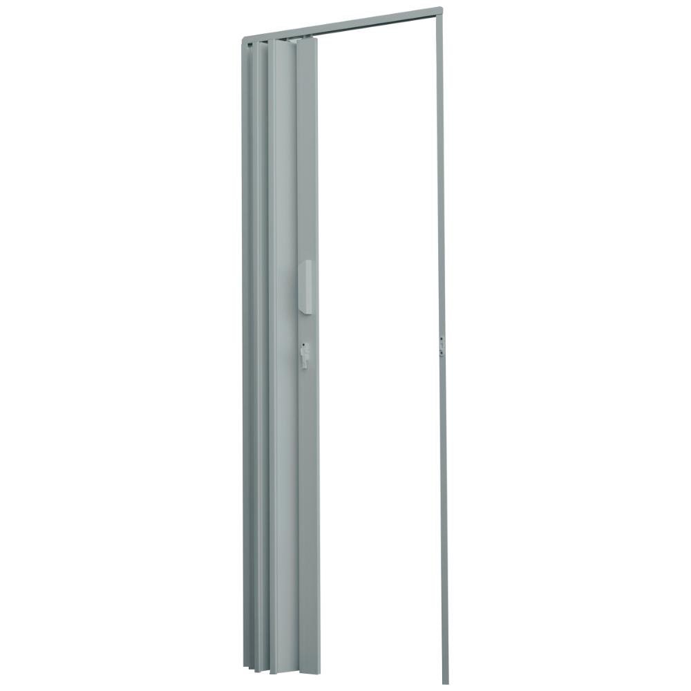 Porta Sanfonada de PVC 135x210cm Zapinplast - Cinza - 4