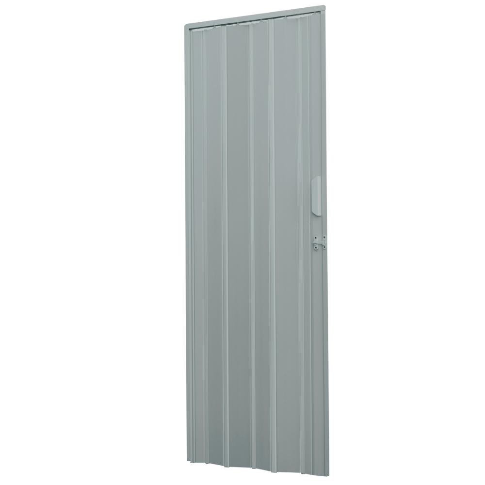 Porta Sanfonada de PVC 135x210cm Zapinplast - Cinza - 3