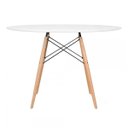Ver imagem 3 de Conjunto de Mesa Redonda Eames 120cm Branco + 4 Cadeiras Eiffel Dsw Branco