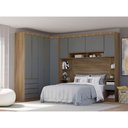 Ver imagem 1 de Guarda Roupa Casal Modulado de Canto 9 Portas e 6 Gavetas Veneza Luciane Móveis